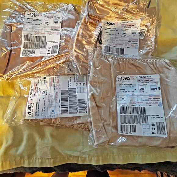 4 BRIEFS, NYLON SPANDEX, BEIGE, SIZE 4X, VANITY FAIR, IN ORIGINAL BAG, TAGS ON, - Picture 1 of 8